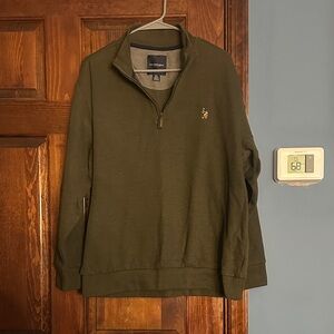 U.S. Polo Assn. Olive Zip-Up Sweater